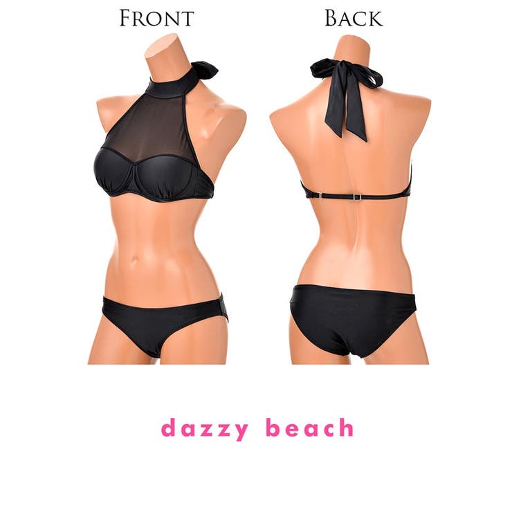 シースルーブラックアメスリビキニ 水着[品番：DY000010707]｜Dazzy