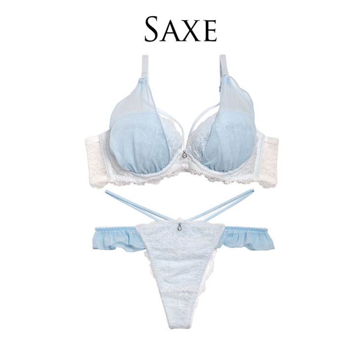 Feminine Chiffon Bra&T | Dazzy | 詳細画像7