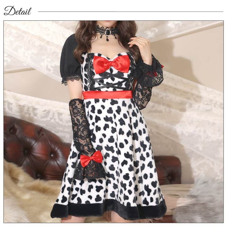 【4点SET】 コスプレ 衣装ダルメシアン | Dazzy | 詳細画像8 