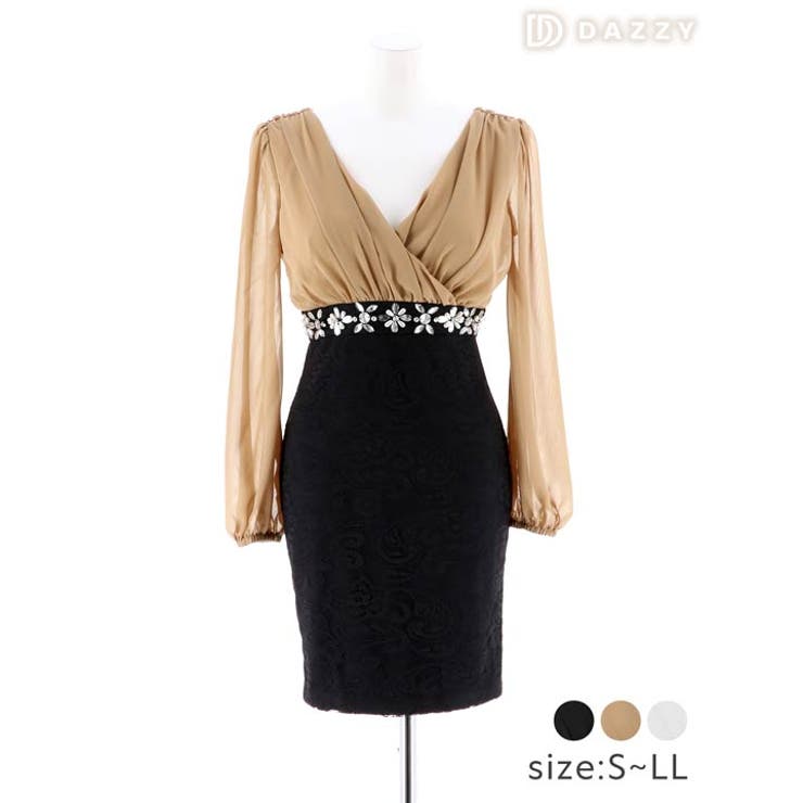 キャバ ドレス シフォン | Dazzy | 詳細画像2 