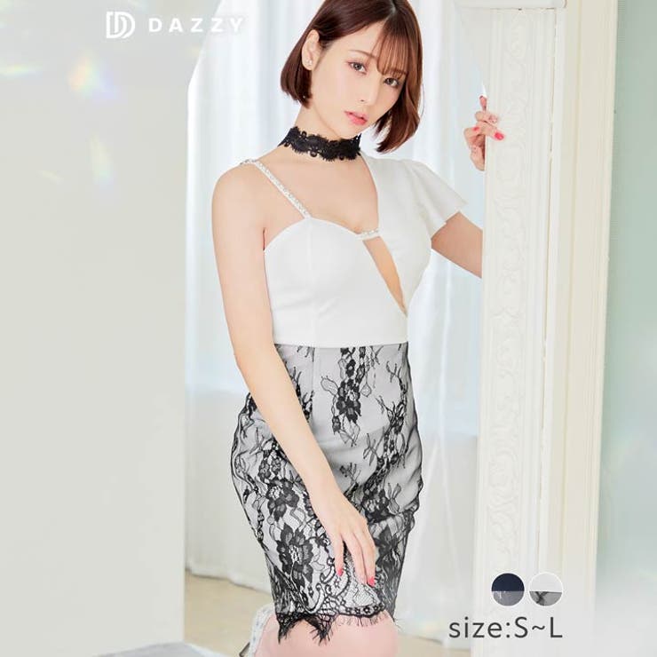 キャバ ドレス ワンショルダー | Dazzy | 詳細画像5 