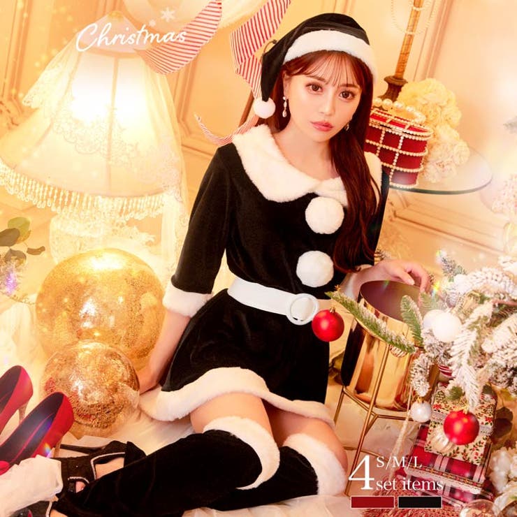 サンタ コスプレ 襟付き | Dazzy | 詳細画像9 