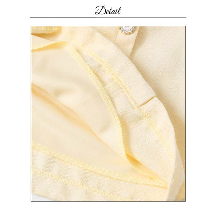 [伊藤桃々着用]デコルテ美人オフショルスプリングツイードサイドボタンチェーンタイ… | Dazzy | 詳細画像21 