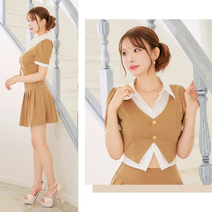[伊藤桃々着用]レイヤード風シャツ×ウエストチラ見せ♪トレンド感溢れる私服風セッ… | Dazzy | 詳細画像26 