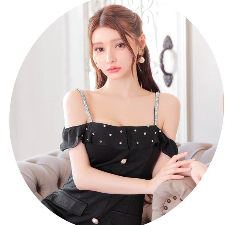 Stella McCartney ◆ラインストーン ミニ ドレス◆関税送料込み ラインストーンシアーフリルオフショルAラインミニドレス[品番