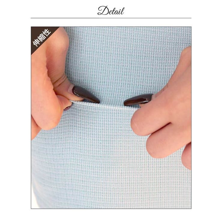 ツイードフロントジップベルトデザイン半袖タイトミニ丈キャバドレス[SML 3サイ… | Dazzy | 詳細画像22 