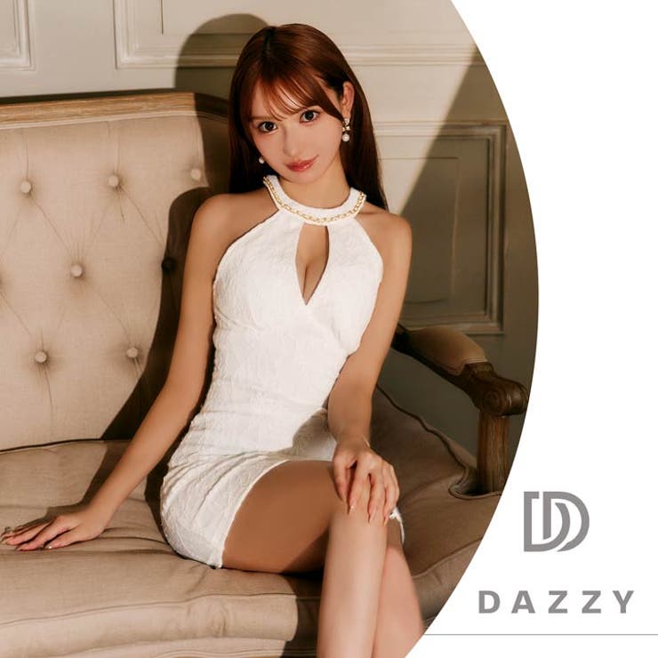 モテ確定?谷間カットで惹きつけるアメスリキャバドレス[SML/3サイズ展開] | Dazzy | 詳細画像19 