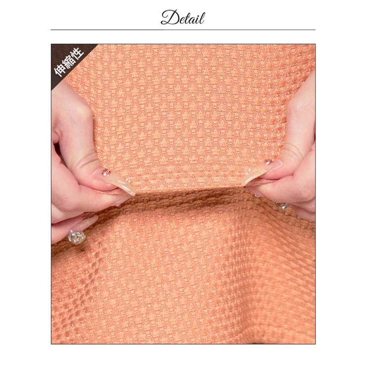 美デコルテ魅せスクエアネックに二の腕隠せる半袖ミニ丈キャバドレス[SML 3サイ… | Dazzy | 詳細画像20 