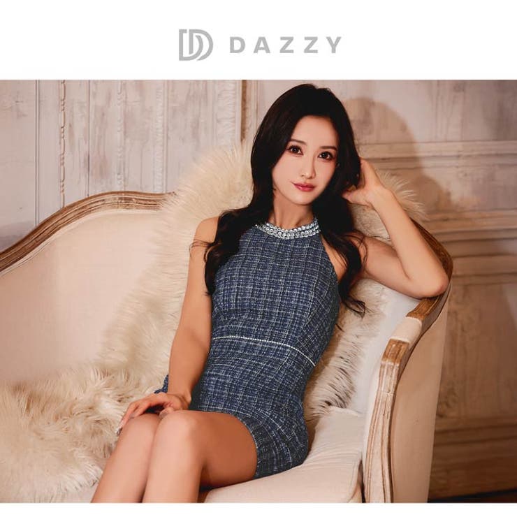 視線を奪う大胆背中見せ肩出しホルターネックタイトミニ丈キャバドレス[SML 3サ… | Dazzy | 詳細画像22 