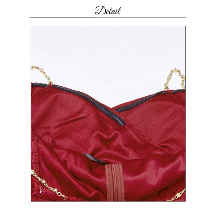 ベルトモチーフ付き高見え総レースオフショルタイトミニ丈キャバドレス[SML 3サ… | Dazzy | 詳細画像21 