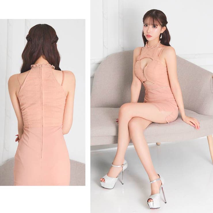 [伊藤桃々着用]色っぽ谷間魅せ叶う×ウエストカットがセクシーなビジューアメスリタ… | Dazzy | 詳細画像28 