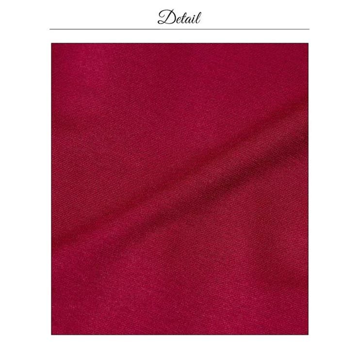 胸元リボンに視線集中チュール袖オフショルタイトミニ丈キャバドレス[SML 3サイ… | Dazzy | 詳細画像21 