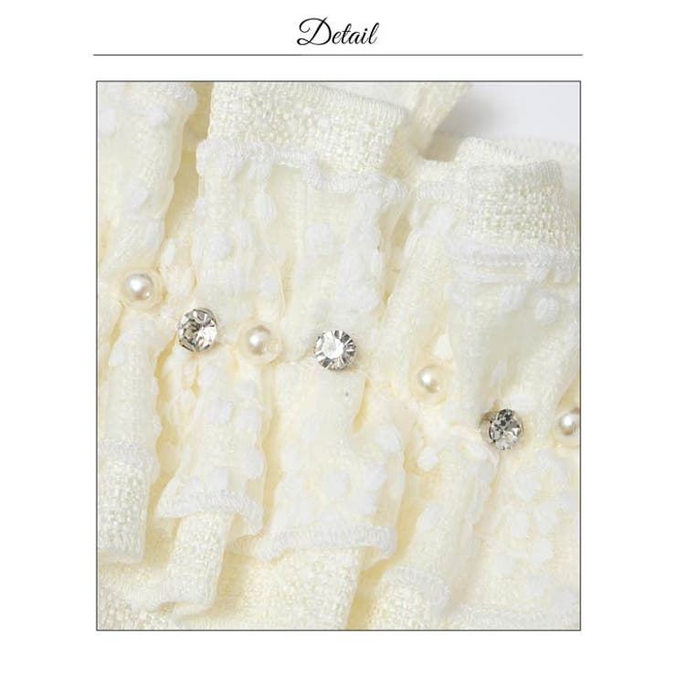 華やか顔魅せフリル×存在感与えるサイドリボンのワンショルタイトミニ丈キャバドレス… | Dazzy | 詳細画像21 