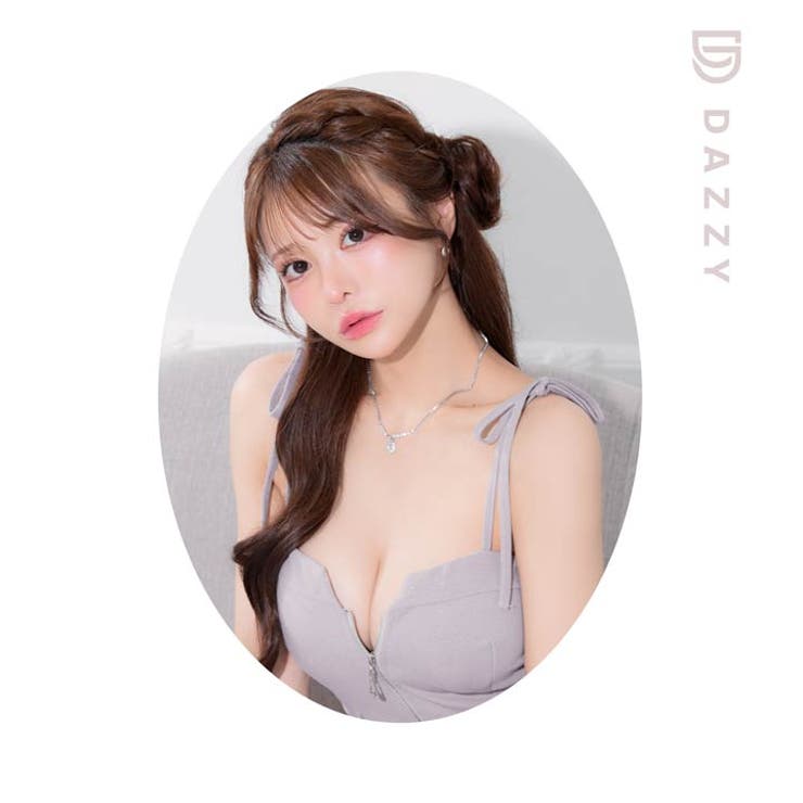 キラキラ生地×谷間ジップ♪あざとAラインミニ丈キャバドレス[XS~M 3サイズ展… | Dazzy | 詳細画像23 