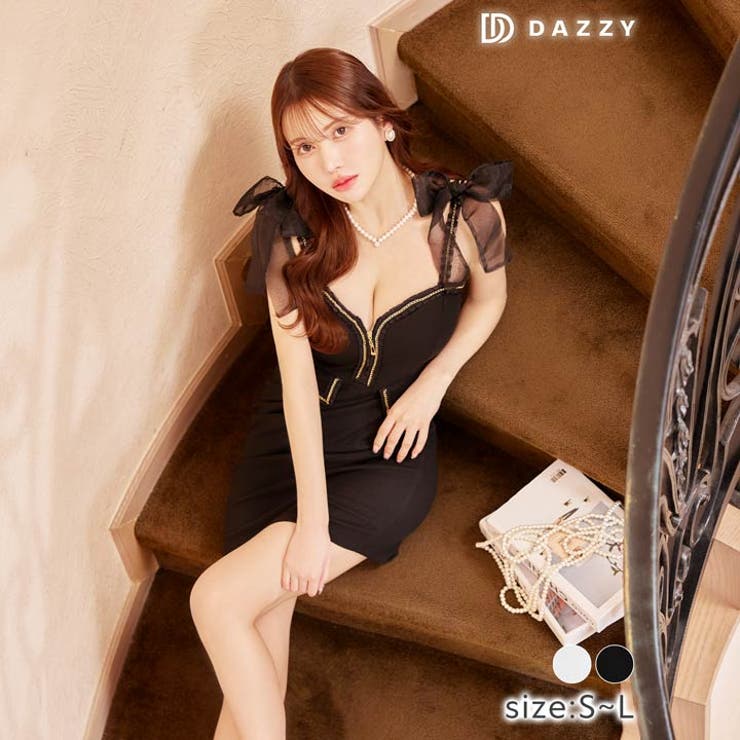 キャバ ドレス フロントジップ | Dazzy | 詳細画像5 