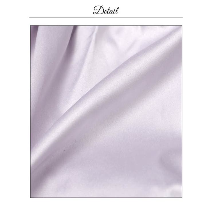 [明日花キララ着用]なめらかサテンが女性らしいビジューバルーンスカートAラインミ… | Dazzy | 詳細画像24 