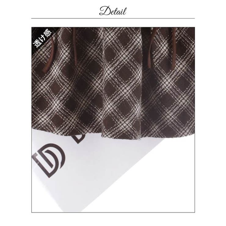 人気のチェックとホルターネック谷間ジップツイードAラインミニ丈キャバドレス[SM… | Dazzy | 詳細画像24 