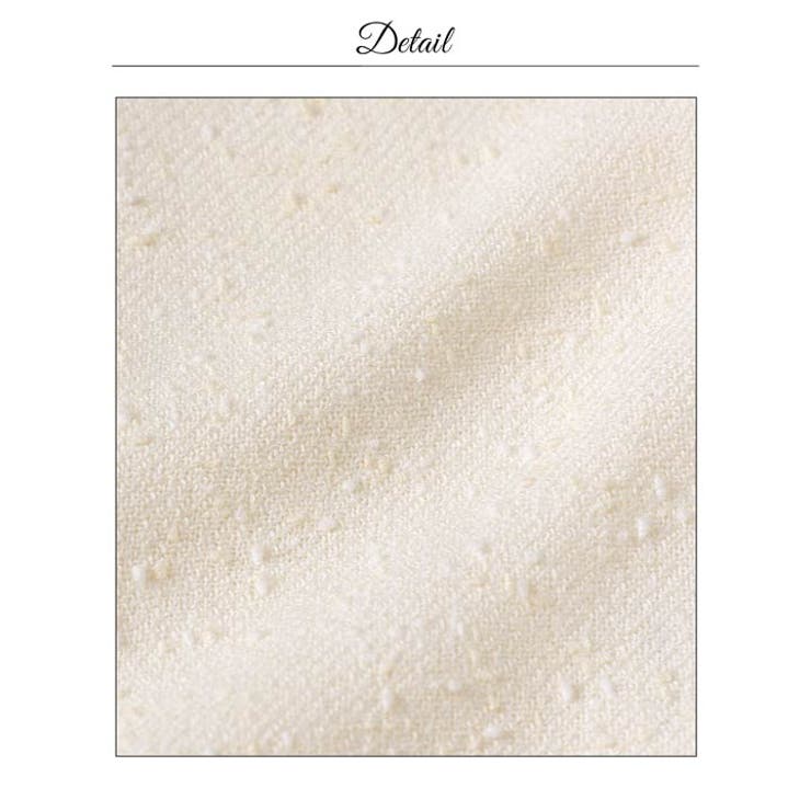 谷間魅せジップツイードリボンショルダーAラインミニ丈キャバドレス | Dazzy | 詳細画像23 