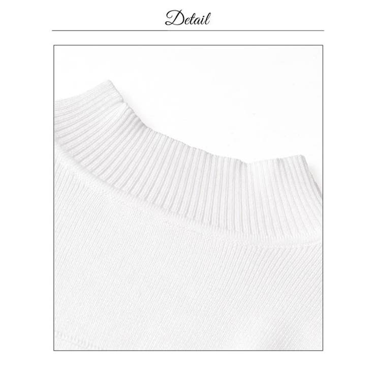 武器魅せ大胆バストカットハイネックリブニットワンピース[カジュアル dazzy … | Dazzy | 詳細画像24 