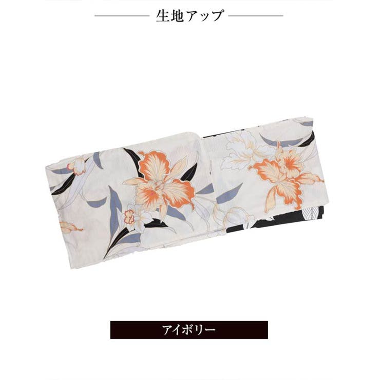 3点SET]淡色水仙柄浴衣【YUKATA by dazzy】[品番：DY000028593