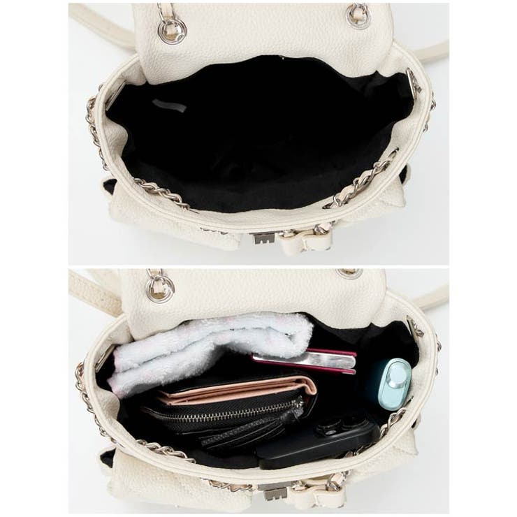 [2way]キルティングチェーンショルダーリュック | Dazzy | 詳細画像14 