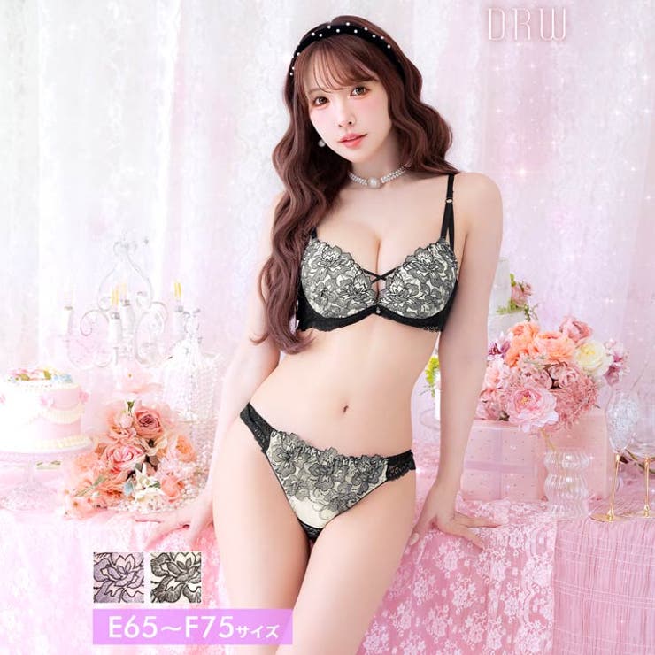 【三上悠亜着用】【EFサイズ】シャイニーブルームレースブラジャー&バック透けハー… | Dazzy | 詳細画像3 