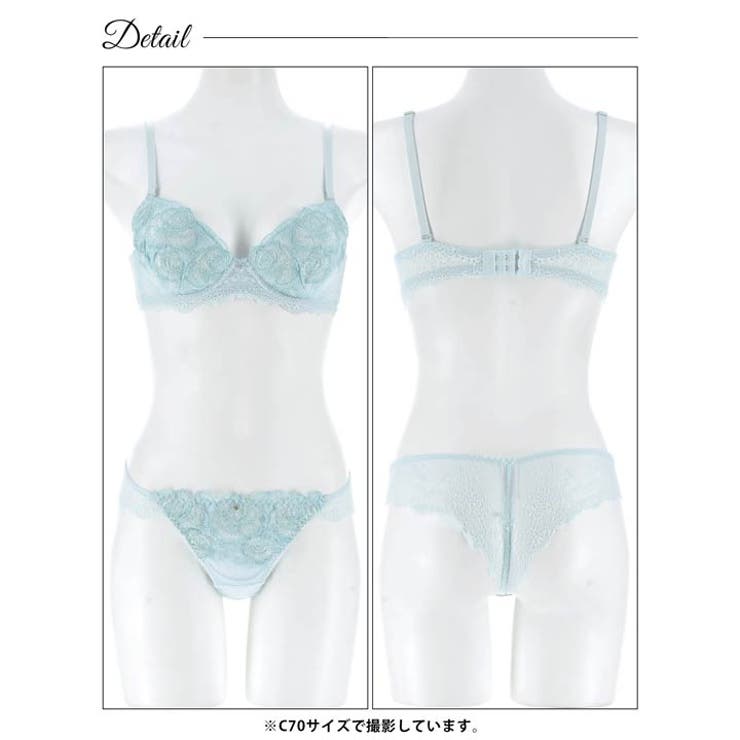 プリンセスグリッターローズブラジャー&バック透けTバックショーツ | Dazzy | 詳細画像12 