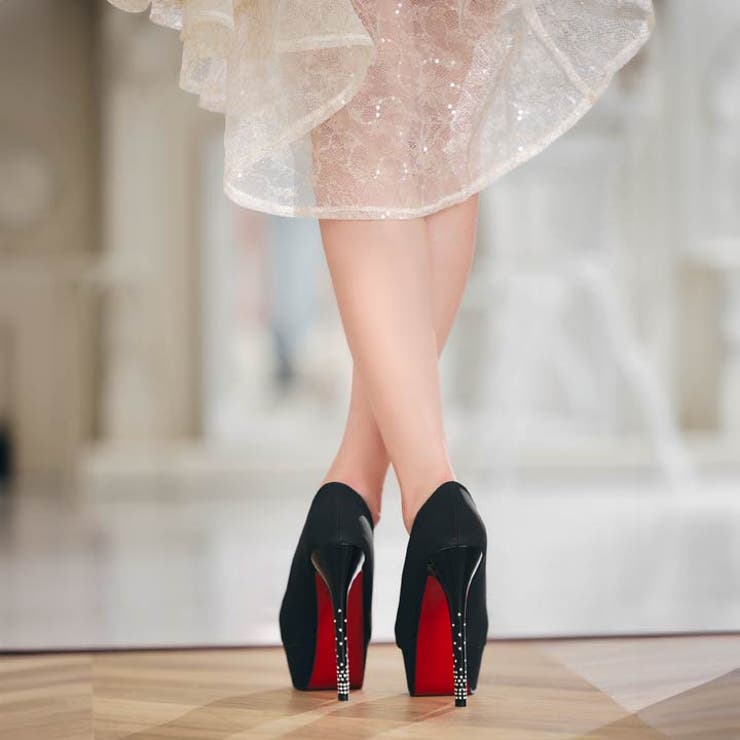 [14cmヒール]シンプルラインストーンオープントゥキャバヒールパンプス[daz… | Dazzy | 詳細画像9 