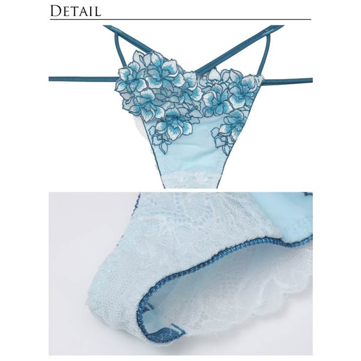 [永尾まりや着用][Reinest]シャインブロッサムストリングブラジャー&バッ… | Dazzy | 詳細画像11 