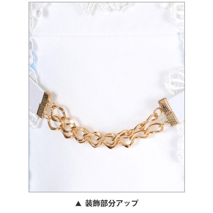 ドレス キャバチェーンベルトモチーフ付レース袖付きタイトミニドレス | Dazzy | 詳細画像8 