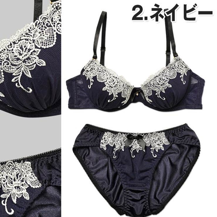 高貴なゴージャス刺繍レースUP SEXYブラジャー&ショーツ下着セット 春