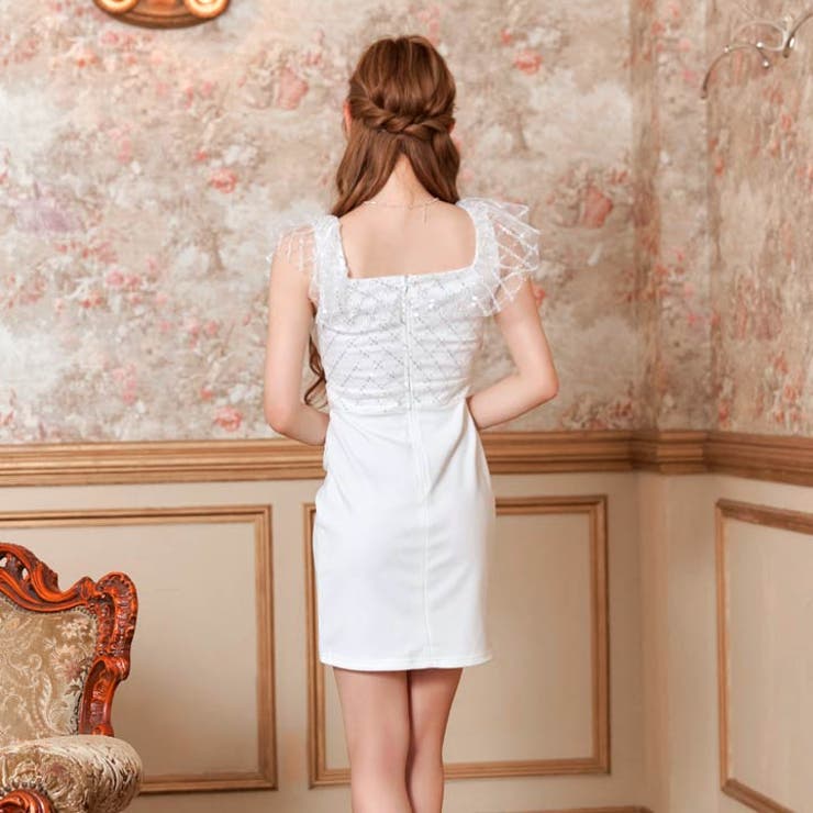 谷間ジップ スパンコール チュール | Dazzy | 詳細画像11 