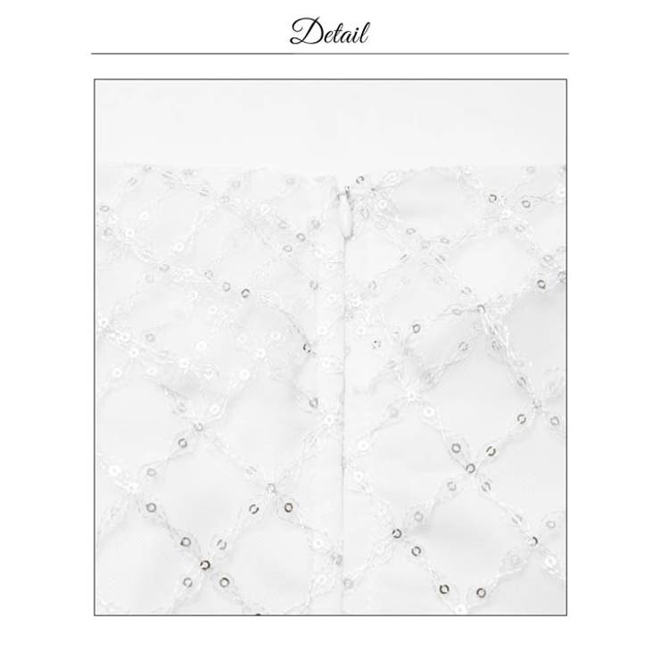 谷間ジップ スパンコール チュール | Dazzy | 詳細画像15 