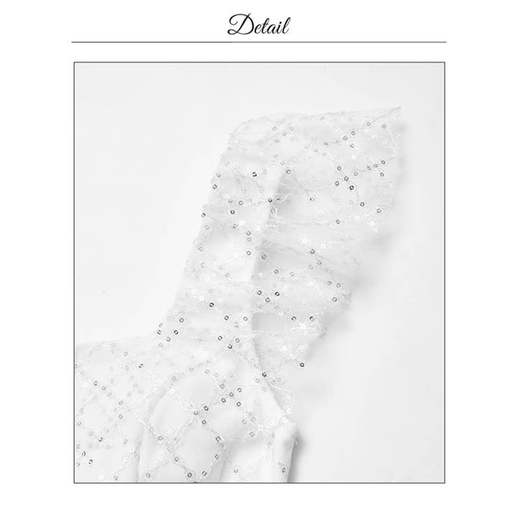 谷間ジップ スパンコール チュール | Dazzy | 詳細画像17 