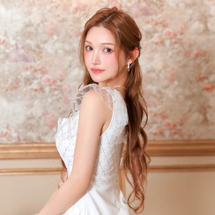 谷間ジップ スパンコール チュール | Dazzy | 詳細画像7 