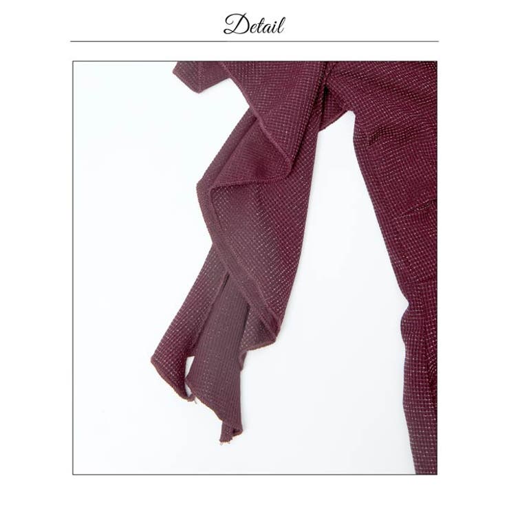 グリッターオフショルVネックツイストタイトミニ丈キャバドレス[SML 3サイズ展… | Dazzy | 詳細画像15 