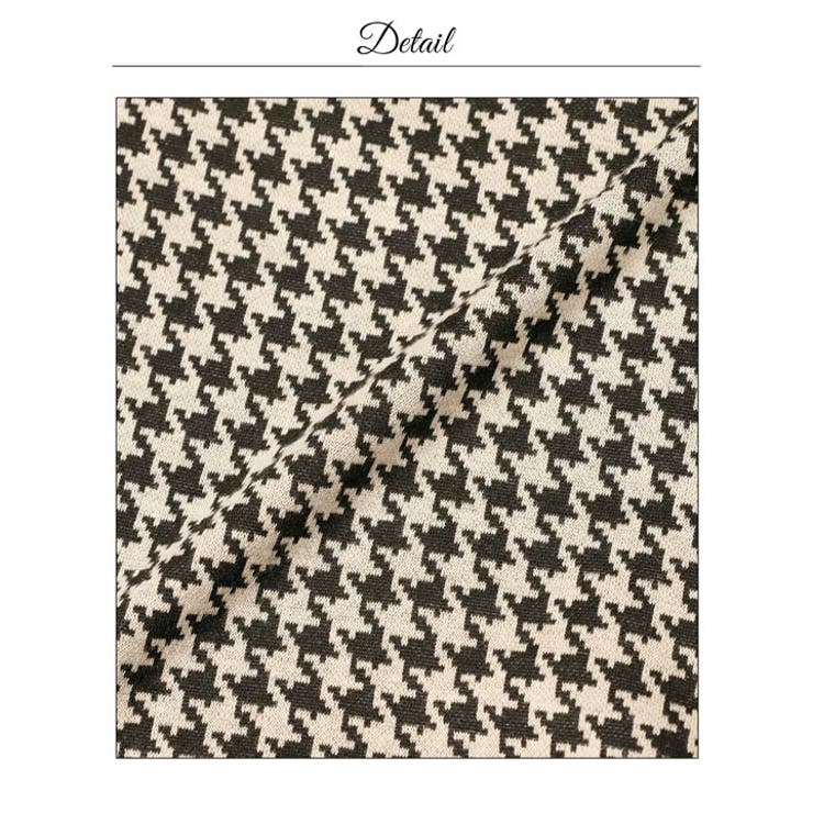 千鳥格子ウエストカットアウト半袖タイトミニ丈キャバドレス[SML 3サイズ展開]… | Dazzy | 詳細画像19 