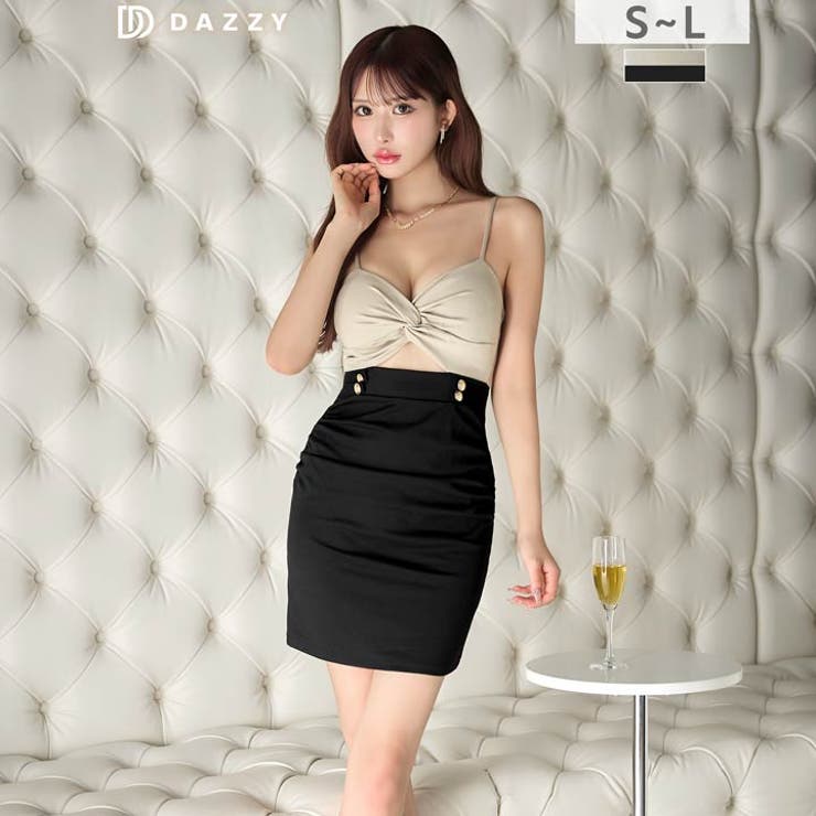 バイカラー キャミソール バスト | Dazzy | 詳細画像1 