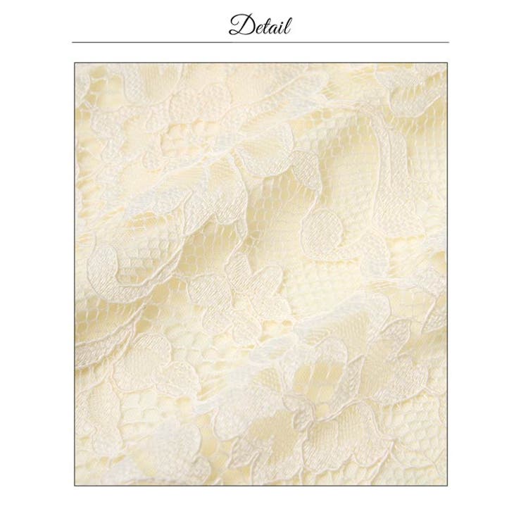 むっちり谷間魅せ上品レースAラインミニ丈キャバドレス[SML/3サイズ展開] | Dazzy | 詳細画像17 