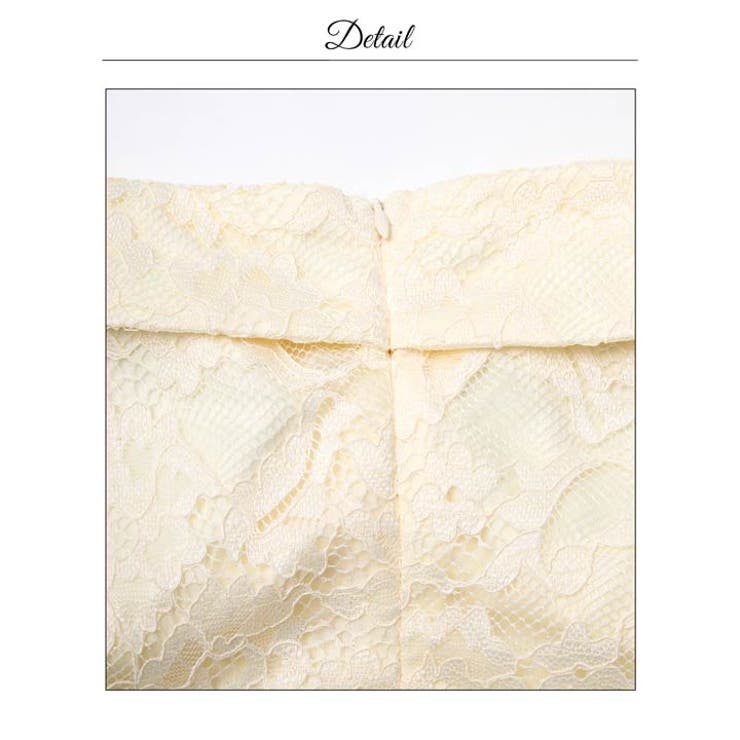 むっちり谷間魅せ上品レースAラインミニ丈キャバドレス[SML/3サイズ展開] | Dazzy | 詳細画像18 