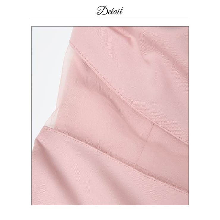 ワンショルリボンウエストシアースリット入りタイトロング丈キャバドレス[SML 3… | Dazzy | 詳細画像14 