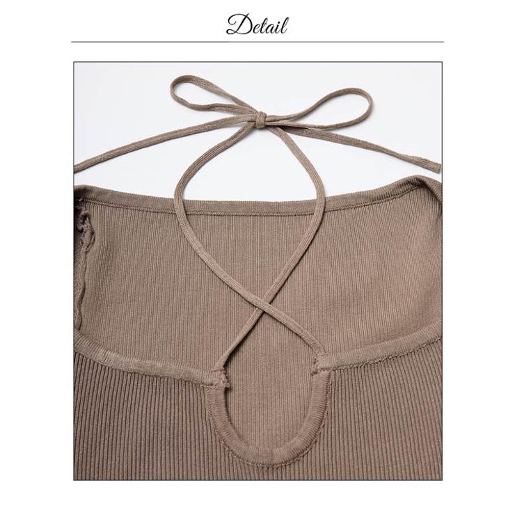 美デコルテ魅せクロスえちタイトリブニットワンピース[カジュアル dazzy cl… | Dazzy | 詳細画像15 