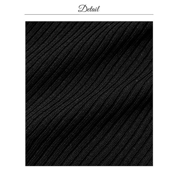 アメスリで骨格から優勝！バイカラーノースリーブセットアップニット[カジュアル d… | Dazzy | 詳細画像12 