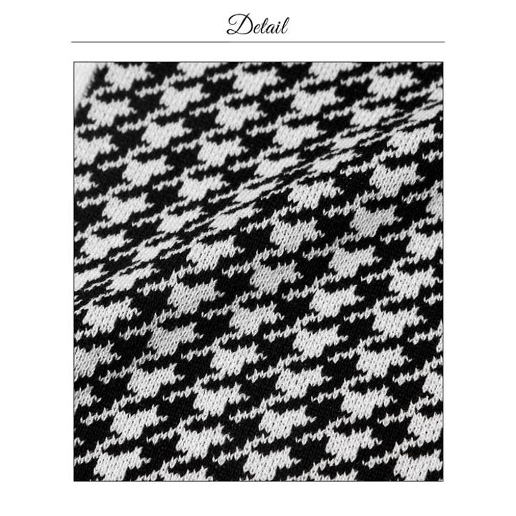 千鳥柄 Vネック フロントボタン | Dazzy | 詳細画像17 