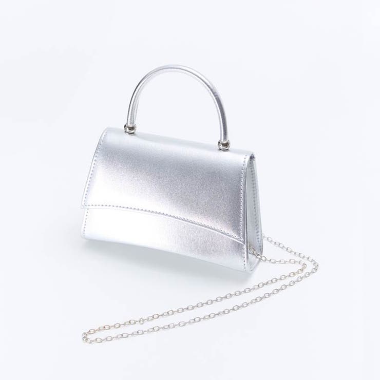 [2way]メタリック スクエア ワンハンドル バッグ | Dazzy | 詳細画像7 