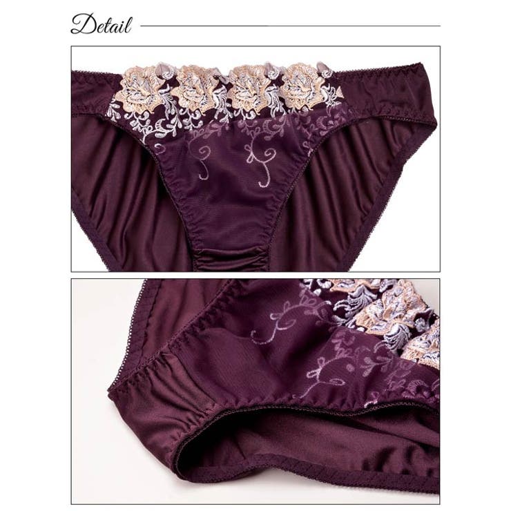 脇高ブラジャー ショーツ セット | Dazzy | 詳細画像9 