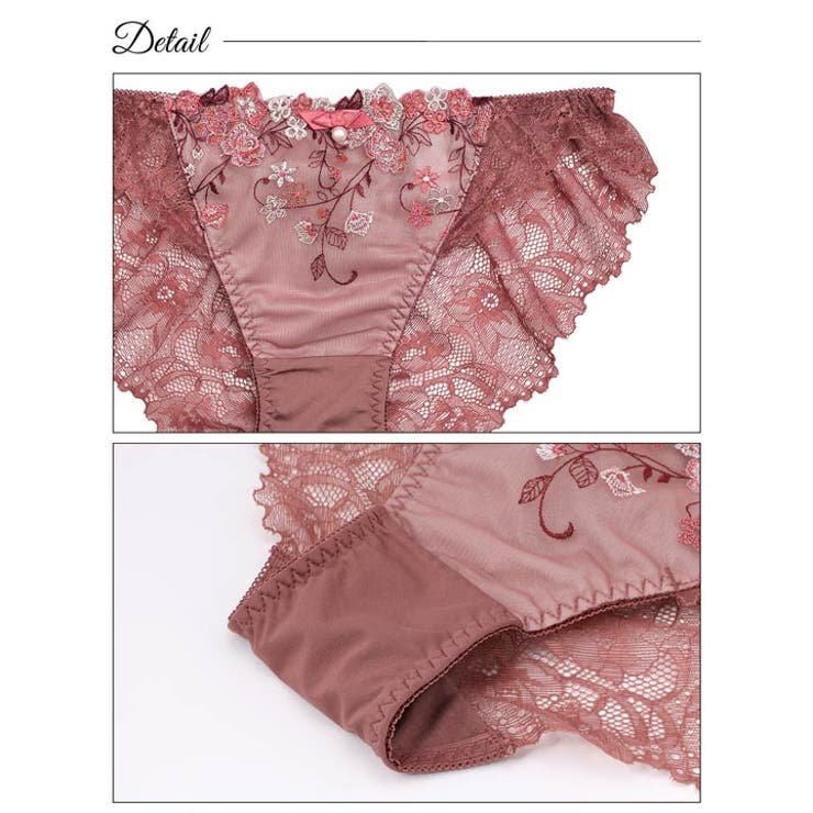 ブラジャー 脇高ブラジャー ショーツ | Dazzy | 詳細画像10 