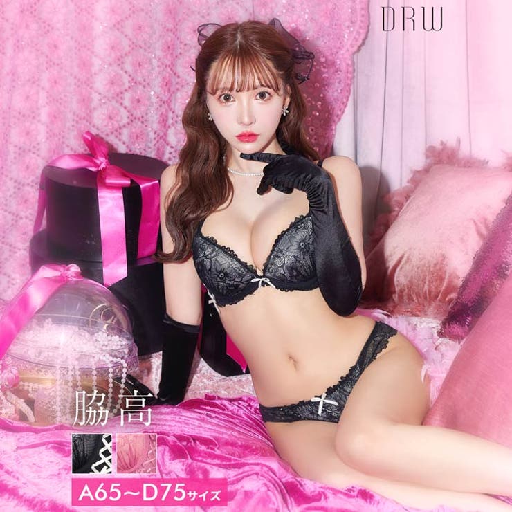 ブラジャー 脇高ブラジャー ショーツ | Dazzy | 詳細画像1 