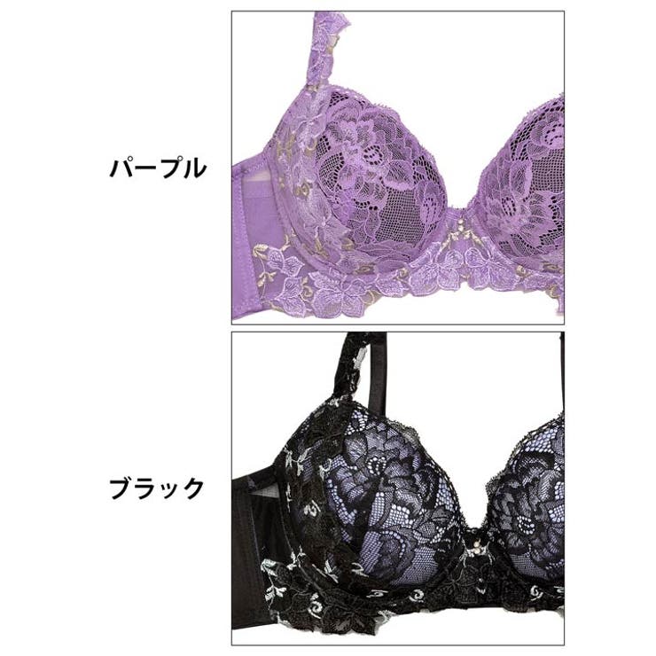 パープル系ブラジャーショーツセット kj53669-1.jpg