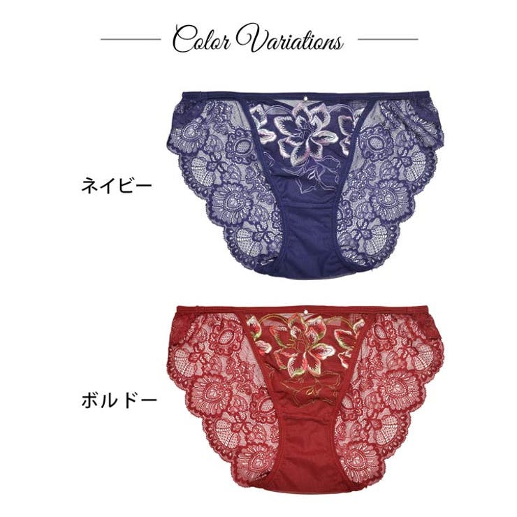 単品 ショーツノーブル グラデーションフラワーバック透け | Dazzy | 詳細画像4 
